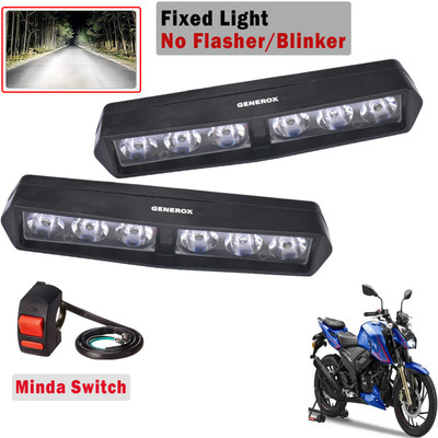 Generox LED Fog Light for TVS Apache RTR 220