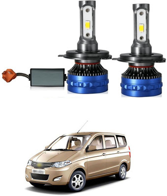 LOVMOTO H4 Fitting Led Headlight Bulb High Low Beam Lens Headlamp Bulb With Fan SG2312 Car Fancy Lights(White)