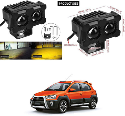 XZRTZ Car Headlight led fog Light Vehicle light fancy light X797 Headlight Car, Motorbike LED for Toyota (12 V, 50 W)(Etios Cross, Pack of 1)