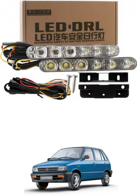 LOVMOTO Universal 6 LED DRL Car Daytime Running Light White & Amber Dual Color sg132 Headlight Car, Motorbike LED for Maruti Suzuki (12 V, 30 W)(Grand Vitara, Pack of 2)