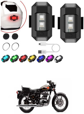 LOVMOTO Front, Rear LED Indicator Light for Royal Enfield 500(Multicolor)