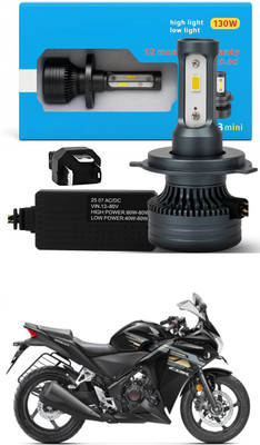 GONAMA Universal 130W M3 H4 New Model LED Bulb AC/DC LED Headlight Bulb White sg157 Headlight Car, Motorbike LED (12 V, 130 W)(Universal For Bike, Pack of 1)