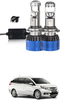 LOVMOTO H4 Fitting Led Headlight Bulb High Low Beam Lens Headlamp Bulb With Fan SG1737 Car Fancy Lights(White)