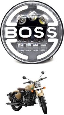 JAQUMA LED Headlight for Royal Enfield Classic, Classic 350, Classic 500, Bullet 350, Bullet Trials 350, Bullet Trials 500