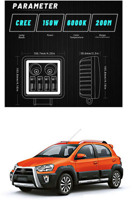 PECUNIA LED Fog Lamp Unit for Toyota Etios Cross