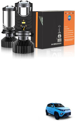 LOVMOTO H4/9003/HB2 LED Headlight Bulbs with Mini Projector Lens Canbus Hi/Lo Beam sg115 Headlight Car LED for Mahindra (12 V, 30 W)(Universal For Car, Pack of 2)