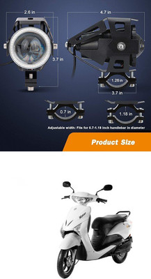 PECUNIA LED Fog Lamp Unit for Universal For Car Universal For Car