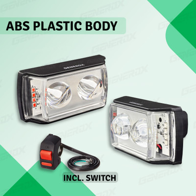 Generox LED Fog Light for Universal For Bike