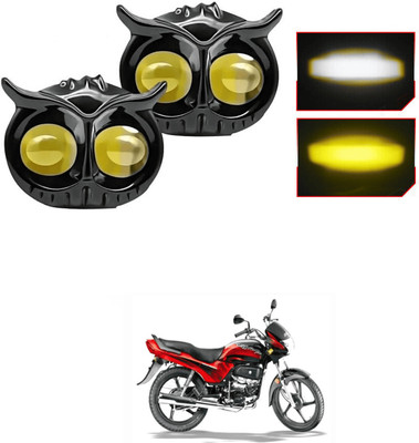 LOVMOTO Big switch wd Led Mini Driving Fog Light Lamp Projector Lens bike Headlight x75 Mirror Light Car, Motorbike LED (12 V, 20 W)(Universal For Bike, Pack of 2)