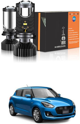 LOVMOTO H4/9003/HB2 LED Headlight Bulbs with Mini Projector Lens Canbus Hi/Lo Beam sg171 Headlight Car LED for Maruti Suzuki (12 V, 40 W)(Swift, Pack of 2)