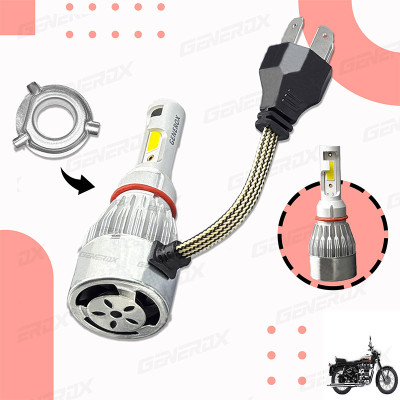 Generox LED Headlight for Royal Enfield Twin spark