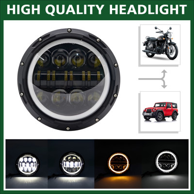 Flipkart SmartBuy LED Headlight for Royal Enfield, Mahindra Bullet 350, Thar, Classic 350, Classic 500