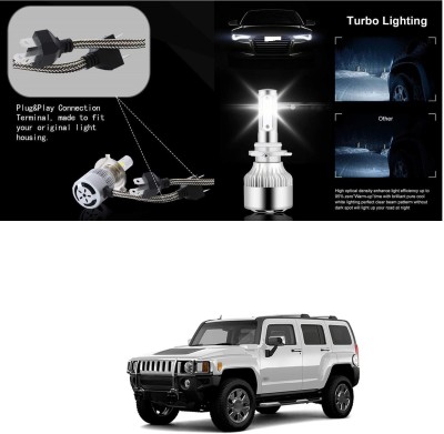 XZRTZ LED LIGHT Car Headlight Bulbs Car Headlight/Fog Lights/DRL For G-M H-ummer H-3 Headlight Car, Motorbike LED for GM (12 V, 55 W)(Hummer H3, Pack of 2)