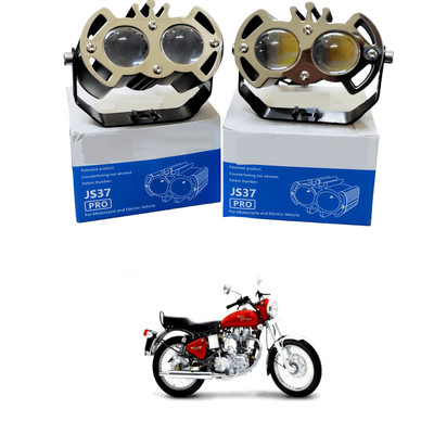 LOVMOTO Universal Mini Driving 2 Lens Heavy eagle Fog Light Lamp Projector Lens sg350 Headlight Car, Motorbike LED for Hero (12 V, 72 W)(Splendor NXG, Pack of 1)