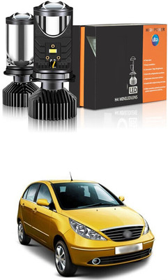 LOVMOTO H4/9003/HB2 LED Headlight Bulbs with Mini Projector Lens Canbus Hi/Lo Beam sg214 Headlight Car LED for Tata (12 V, 30 W)(Indica Vista, Pack of 2)