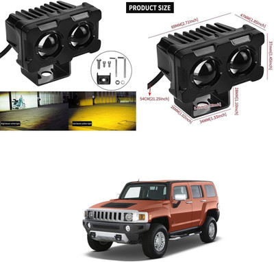 XZRTZ Car Headlight led fog Light Vehicle light fancy light X839 Headlight Car, Motorbike LED for GM (12 V, 50 W)(Hummer H2, Pack of 1)