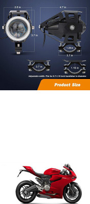 PECUNIA LED Fog Lamp Unit for Universal For Car Universal For Car