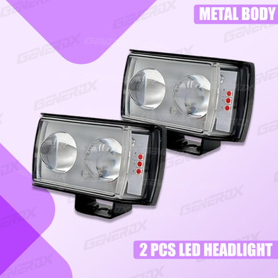 Generox LED Fog Lamp Unit for Royal Enfield, Honda, Bajaj, Yamaha, TVS, Hero, KTM, Suzuki, BMW