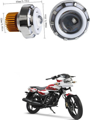 PECUNIA High/Low Beam LED Projector Lens Dual Angel Devil Eye Head Lamp 315 Headlight Car, Motorbike LED (12 V, 36 W)(Universal For Bike, Universal For Car)