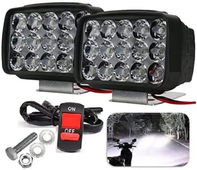 Anythinguask 15 LED01 Fog Lamp Motorbike LED (15 V, 15 W)(7 Series, Pack of 2)