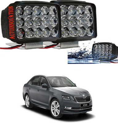 Autoinnovation Waterproof 15 LED Fog Lamp units for Universal For Car_25 Headlight Car, Motorbike, Truck, Van LED for Skoda (12 V, 20 W)(Octavia, Pack of 2)