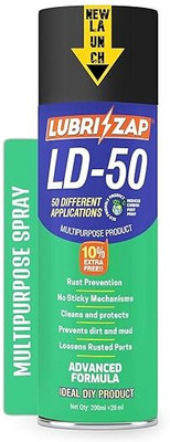 Shadow Securitronics LUBRIZAP LD-50, Multipurpose Spray, 200ml Auto Maintenance, Rust Remover Headlight Cleaning Kit(200 ml)