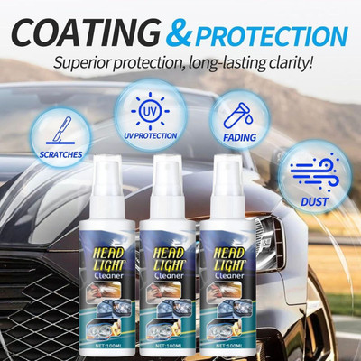 Shineshake Newly Car Headlight Polishing Kit | Car Headlight Cleaner Repair Set Headlight Cleaning Kit(300 ml)