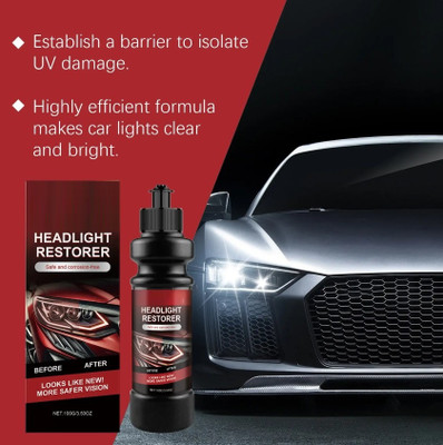 FadeAway Car Headlight Cleaner Kit Removes Fog, Yellowing & Oxidation Headlight Restore Kit