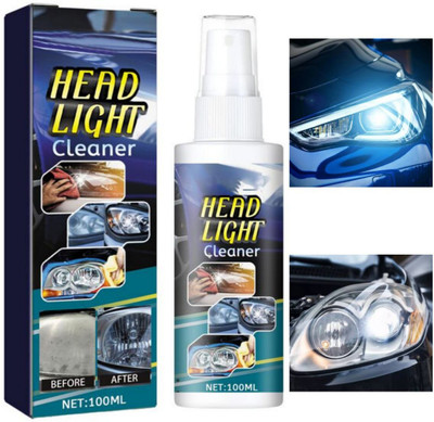 Shineshake Headlight Restoration Liquid Spray – Quick Clean & Polish for Foggy Headlights Headlight Cleaning Kit(100 ml)