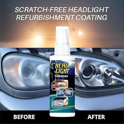 Shineshake Yellowed Headlights Of Car & Bike Headlight Cleaning Kit(100 ml)