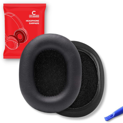 Crysendo Headphone Cushion Compatible with p-tron Studio | Earpads for Headphones Over The Ear Headphone Cushion(Pack of 2, Black)