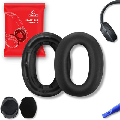 Crysendo Headphone Cushion for Sony WH-1000XM2 & MDR-1000X Headphone Over The Ear Headphone Cushion(Pack of 1, Black)