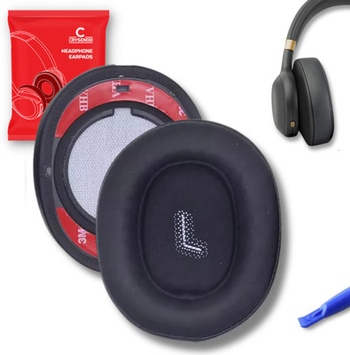 Crysendo Headphone Cushion Compatible with JBL E55BT Bluetooth Headset (Black) (1 pair) Over The Ear Headphone Cushion(Pack of 2, Black)