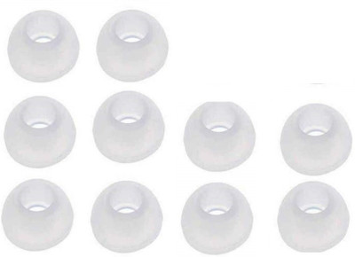 Bodoma Earbuds tips for All earphones, Eartips In The Ear Headphone Cushion Model 65 In The Ear Headphone Cushion(Pack of 10, White)