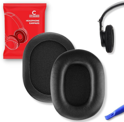 Crysendo Headphone Cushion Compatible with Sony MDR 7506 Earpads Over The Ear Headphone Cushion(Pack of 1, Black)
