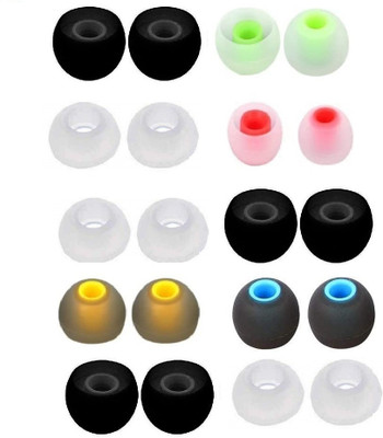 Bodoma Earbuds tips for All earphones, Eartips In The Ear Headphone Cushion Model 71 In The Ear Headphone Cushion(Pack of 20, White)