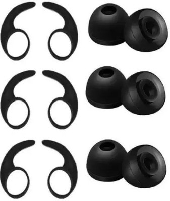 YTM Eartips For Rockerz 255 (Pack Of 12 Black ) In The Ear Headphone Cushion In The Ear Headphone Cushion(Pack of 12, Black)