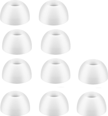 Bodoma Earbuds tips for All earphones, Eartips In The Ear Headphone Cushion Model 67 In The Ear Headphone Cushion(Pack of 10, White)