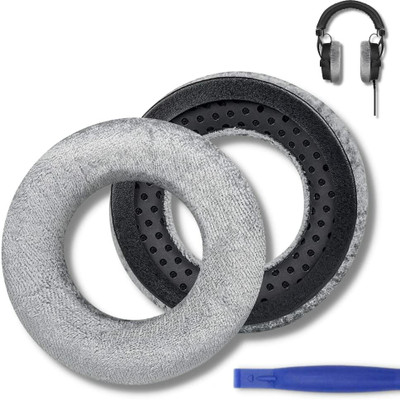 Crysendo Headphone Cushion for Beyerdynamic DT770, DT770 PRO, DT880, DT880 PRO Headphones Over The Ear Headphone Cushion(Pack of 1, Grey)