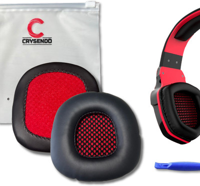 Crysendo Headphone Cushion for Boat Rockers 510 Headphones Over The Ear Headphone Cushion(Pack of 1, Black + Red)