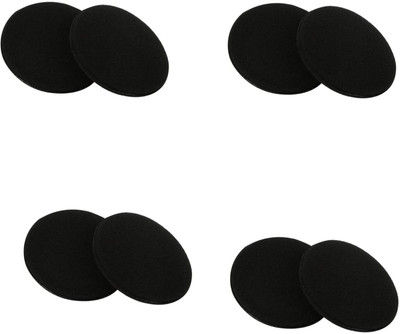 HICLE 60mm Round Foam Ear Compatible with Sony MDR-V6, MDR-7506, On-Ear Headphones Over The Ear Headphone Cushion(Pack of 4, Black)