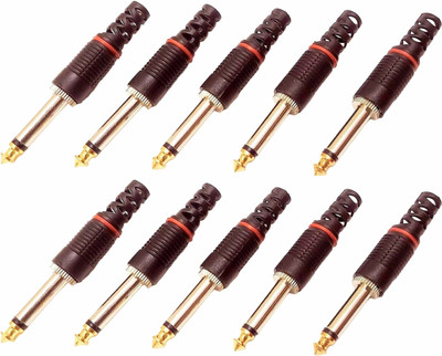 BALRAMA 5pc Guitar Connectors Headphone Stereo Mic Speakers Studio Microphone Audio Jack Over The Ear Headphone Cushion Offers & Cashback
