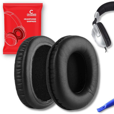 Crysendo Compatible with Sennheiser HD 280 pro Headphones Cushion | Replacement Headset Ear Cushion Pads 10cm / 100mm X 8cm / 80mm (Black) Over The Ear Headphone Cushion(Pack of 1, Black)