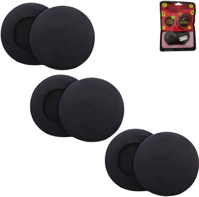Crysendo Headphone Sponge (50mm/5cm) 6Pcs 5mm Thick High-Density Foam Replacement Over The Ear Headphone Cushion(Pack of 1, Black)