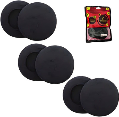 Crysendo Headphone Cushion For SennheiserPX80/95/PC8/PX180(55mm/5.5cm)|5MM Thick(3 pairs) Over The Ear Headphone Cushion(Pack of 3, Black)
