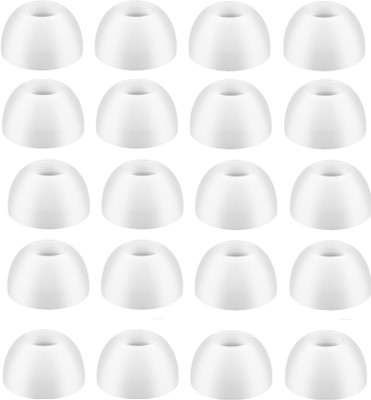 Bodoma Earbuds tips for All earphones, Eartips In The Ear Headphone Cushion Model 45 In The Ear Headphone Cushion(Pack of 20, White)