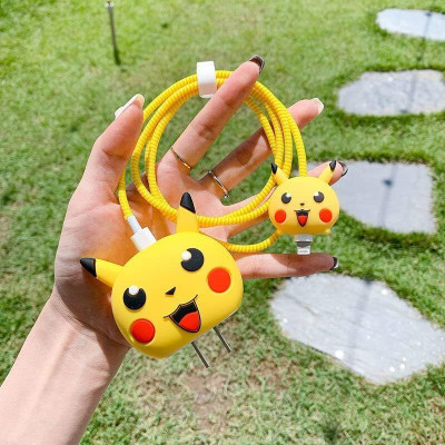 MOBISINGH Silicone Pull String Headphone Case For Apple Airpods 1st Generation, Apple Airpods 2nd Generation(PIKACHU)