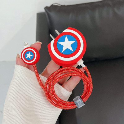 MOBISINGH Silicone Pull String Headphone Case For Apple Airpods 1st Generation, Apple Airpods 2nd Generation(CAPTAIN)