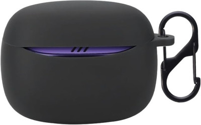 Toriko Silicone Press and Release Earbuds Case For JBL Tune Beam 2(Black)