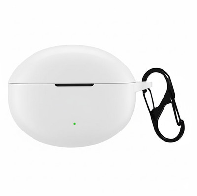 KANSOL Silicone Velcro Earbuds Case For Realme Buds Air 5/Air 6(White)